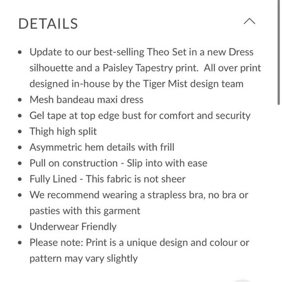 TIGER MIST Theo floral green blue cream ruffle strapless fairy core garden dress - Picture 9 of 13